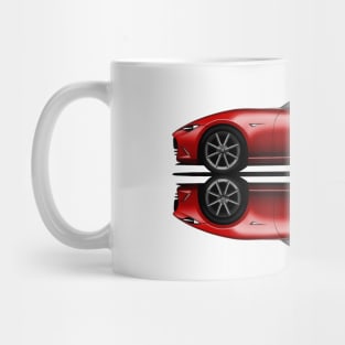 My drawing of the open and closed red open and closed RF roadster convertible Japanese sports car Mug